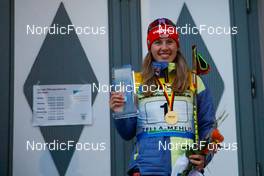 30.10.2021, Oberhof, Germany (GER): Jenny Nowak (GER) - German Championships Nordic Combined, medals, Oberhof (GER). www.nordicfocus.com. © Volk/NordicFocus. Every downloaded picture is fee-liable.