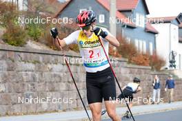 31.10.2021, Oberhof, Germany (GER): Julian Schmid (GER) - German Championships Nordic Combined, team HS140/5km men, Oberhof (GER). www.nordicfocus.com. © Volk/NordicFocus. Every downloaded picture is fee-liable.