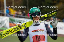 31.10.2021, Oberhof, Germany (GER): David Mach (GER) - German Championships Nordic Combined, team HS140/5km men, Oberhof (GER). www.nordicfocus.com. © Volk/NordicFocus. Every downloaded picture is fee-liable.