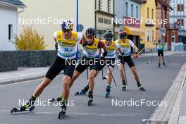 31.10.2021, Oberhof, Germany (GER): Vinzenz Geiger (GER) - German Championships Nordic Combined, team HS140/5km men, Oberhof (GER). www.nordicfocus.com. © Volk/NordicFocus. Every downloaded picture is fee-liable.