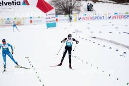 27.02.2021, Oberstdorf, Germany (GER): Annika Sieff (ITA), Tara Geraghty-Moats (USA), (l-r) - FIS nordic world ski championships nordic combined women, individual gundersend HS106/5km, Oberstdorf (GER). www.nordicfocus.com. © Modica/NordicFocus. Every downloaded picture is fee-liable.
