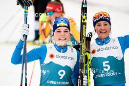 27.02.2021, Oberstdorf, Germany (GER): Daniela Dejori (ITA), Annika Sieff (ITA), (l-r) - FIS nordic world ski championships nordic combined women, individual gundersend HS106/5km, Oberstdorf (GER). www.nordicfocus.com. © Modica/NordicFocus. Every downloaded picture is fee-liable.