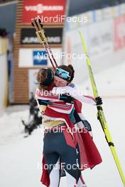 27.02.2021, Oberstdorf, Germany (GER): Gyda Westvold Hansen (NOR), Mari Leinan Lund (NOR), (l-r) - FIS nordic world ski championships nordic combined women, individual gundersend HS106/5km, Oberstdorf (GER). www.nordicfocus.com. © Modica/NordicFocus. Every downloaded picture is fee-liable.