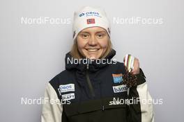 27.02.2021, Oberstdorf, Germany (GER): Marte  Leinan Lund (NOR)  - FIS nordic world ski championships nordic combined women, medals, Oberstdorf (GER). www.nordicfocus.com. © Modica/NordicFocus. Every downloaded picture is fee-liable.