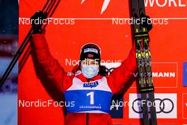 03.12.2021, Lillehammer, Norway (NOR): Mari Leinan Lund (NOR), Podium - FIS world cup nordic combined women, individual gundersen HS98/5km, Lillehammer (NOR). www.nordicfocus.com. © Thibaut/NordicFocus. Every downloaded picture is fee-liable.