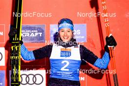 03.12.2021, Lillehammer, Norway (NOR): Annika Sieff (ITA), Podium - FIS world cup nordic combined women, individual gundersen HS98/5km, Lillehammer (NOR). www.nordicfocus.com. © Thibaut/NordicFocus. Every downloaded picture is fee-liable.
