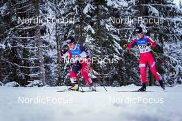 04.12.2021, Lillehammer, Norway (NOR): Oda Leiraamo (NOR), Ami Sawaya (JPN), Thea Oeihaugen (NOR), (l-r)  - FIS world cup nordic combined women, individual gundersen HS98/5km, Lillehammer (NOR). www.nordicfocus.com. © Thibaut/NordicFocus. Every downloaded picture is fee-liable.