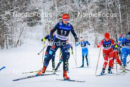 11.12.2021, Otepaeae, Estonia (EST): Cindy Haasch (GER), Stefaniya Nadymova (RUS), (l-r)  - FIS world cup nordic combined women, Mass Start HS97/5km, Otepaeae (EST). www.nordicfocus.com. © Volk/NordicFocus. Every downloaded picture is fee-liable.