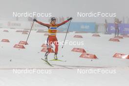 12.12.2021, Otepaeae, Estonia (EST): Gyda Westvold Hansen (NOR) - FIS world cup nordic combined women, individual gundersen HS97/5km, Otepaeae (EST). www.nordicfocus.com. © Volk/NordicFocus. Every downloaded picture is fee-liable.