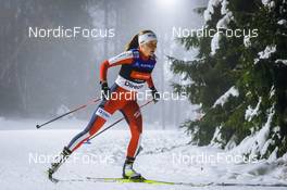 12.12.2021, Otepaeae, Estonia (EST): Marte Leinan Lund (NOR) - FIS world cup nordic combined women, individual gundersen HS97/5km, Otepaeae (EST). www.nordicfocus.com. © Volk/NordicFocus. Every downloaded picture is fee-liable.