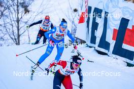 17.12.2021, Ramsau, Austria (AUT): Maria Gerboth (GER), Daniela Dejori (ITA), Ami Sawaya (JPN), (l-r)  - FIS world cup nordic combined women, individual gundersen HS97/5km, Ramsau (AUT). www.nordicfocus.com. © Volk/NordicFocus. Every downloaded picture is fee-liable.