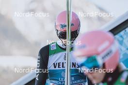31.12.2020, Garmisch, Germany (GER): Karl Geiger (GER) - FIS world cup ski jumping men, four hills tournament, qualification, individual HS142, Garmisch (GER). www.nordicfocus.com. © EXPA/JFK/NordicFocus. Every downloaded picture is fee-liable.