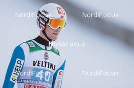01.01.2021, Garmisch, Germany (GER): Daniel Andre Tande (NOR) - FIS world cup ski jumping men, four hills tournament, individual HS142, Garmisch (GER). www.nordicfocus.com. © EXPA/JFK/NordicFocus. Every downloaded picture is fee-liable.