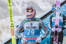31.12.2020, Garmisch, Germany (GER): Stefan Kraft (AUT) - FIS world cup ski jumping men, four hills tournament, qualification, individual HS142, Garmisch (GER). www.nordicfocus.com. © EXPA/JFK/NordicFocus. Every downloaded picture is fee-liable.