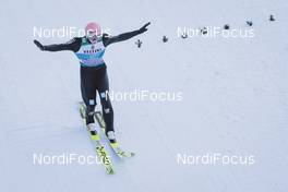 01.01.2021, Garmisch, Germany (GER): Karl Geiger (GER) - FIS world cup ski jumping men, four hills tournament, individual HS142, Garmisch (GER). www.nordicfocus.com. © EXPA/JFK/NordicFocus. Every downloaded picture is fee-liable.