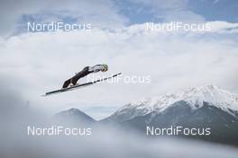 02.01.2021, Innsbruck, Austria (AUT): Cene Prevc (SLO) - FIS world cup ski jumping men, four hills tournament, qualification, individual HS128, Innsbruck (AUT). www.nordicfocus.com. © EXPA/JFK/NordicFocus. Every downloaded picture is fee-liable.