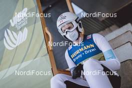 02.01.2021, Innsbruck, Austria (AUT): Mackenzie Boyd-Clowes (CAN) - FIS world cup ski jumping men, four hills tournament, qualification, individual HS128, Innsbruck (AUT). www.nordicfocus.com. © EXPA/JFK/NordicFocus. Every downloaded picture is fee-liable.