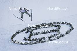 06.01.2021, Bischofshofen, Austria (AUT): Decker Dean (USA) - FIS world cup ski jumping men, four hills tournament, individual HS142, Bischofshofen (AUT). www.nordicfocus.com. © EXPA/JFK/NordicFocus. Every downloaded picture is fee-liable.