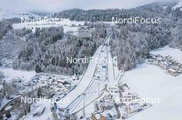 05.01.2021, Bischofshofen, Austria (AUT): Event Feature: General View of the Paul Ausserleitner Skijumping Hill before the qualification- FIS world cup ski jumping men, four hills tournament, qualification, individual HS142, Bischofshofen (AUT). www.nordicfocus.com. © EXPA/JFK/NordicFocus. Every downloaded picture is fee-liable.