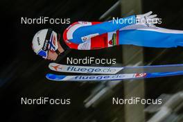 09.01.2021, Titisee-Neustadt, Germany (GER): Marius Lindvik (NOR) - FIS world cup ski jumping men, individual HS142, Titisee-Neustadt (GER). www.nordicfocus.com. © Volk/NordicFocus. Every downloaded picture is fee-liable.