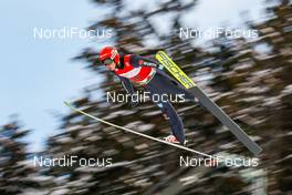 09.01.2021, Titisee-Neustadt, Germany (GER): Constantin Schmid (GER) - FIS world cup ski jumping men, individual HS142, Titisee-Neustadt (GER). www.nordicfocus.com. © Volk/NordicFocus. Every downloaded picture is fee-liable.