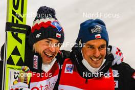 09.01.2021, Titisee-Neustadt, Germany (GER): Kamil Stoch (POL), Piotr Zyla (POL) (l-r)  - FIS world cup ski jumping men, individual HS142, Titisee-Neustadt (GER). www.nordicfocus.com. © Volk/NordicFocus. Every downloaded picture is fee-liable.