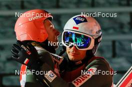 09.01.2021, Titisee-Neustadt, Germany (GER): Dawid Kubacki (POL), Kamil Stoch (POL) (l-r)  - FIS world cup ski jumping men, individual HS142, Titisee-Neustadt (GER). www.nordicfocus.com. © Volk/NordicFocus. Every downloaded picture is fee-liable.