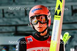 09.01.2021, Titisee-Neustadt, Germany (GER): Karl Geiger (GER) - FIS world cup ski jumping men, individual HS142, Titisee-Neustadt (GER). www.nordicfocus.com. © Volk/NordicFocus. Every downloaded picture is fee-liable.