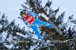 10.01.2021, Titisee-Neustadt, Germany (GER): Mathis Contamine (FRA) - FIS world cup ski jumping men, individual HS142, Titisee-Neustadt (GER). www.nordicfocus.com. © Volk/NordicFocus. Every downloaded picture is fee-liable.