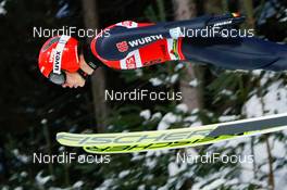 10.01.2021, Titisee-Neustadt, Germany (GER): Constantin Schmid (GER) - FIS world cup ski jumping men, individual HS142, Titisee-Neustadt (GER). www.nordicfocus.com. © Volk/NordicFocus. Every downloaded picture is fee-liable.