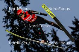 10.01.2021, Titisee-Neustadt, Germany (GER): Constantin Schmid (GER) - FIS world cup ski jumping men, individual HS142, Titisee-Neustadt (GER). www.nordicfocus.com. © Volk/NordicFocus. Every downloaded picture is fee-liable.