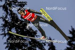 10.01.2021, Titisee-Neustadt, Germany (GER): Gregor Deschwanden (SUI) - FIS world cup ski jumping men, individual HS142, Titisee-Neustadt (GER). www.nordicfocus.com. © Volk/NordicFocus. Every downloaded picture is fee-liable.
