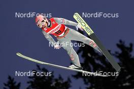 10.01.2021, Titisee-Neustadt, Germany (GER): Daniel Huber (AUT) - FIS world cup ski jumping men, individual HS142, Titisee-Neustadt (GER). www.nordicfocus.com. © Volk/NordicFocus. Every downloaded picture is fee-liable.