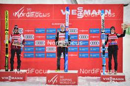 06.02.2021, Klingenthal, Germany (GER): Kamil Stoch (POL), Halvor Egner Granerud (NOR), Bor Pavlovcic (SLO), podium - FIS world cup ski jumping men, individual HS140, Klingenthal (GER). www.nordicfocus.com. © Reichert/NordicFocus. Every downloaded picture is fee-liable.
