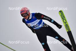 05.02.2021, Klingenthal, Germany (GER): Karl Geiger (GER) - FIS world cup ski jumping men, training, Klingenthal (GER). www.nordicfocus.com. © Bjoern Reichert/NordicFocus. Every downloaded picture is fee-liable.