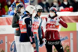 27.02.2021, Oberstdorf, Germany (GER): Dawid Kubacki (POL), Andrzej Stekala (POL), Piotr Zyla (POL), Kamil Stoch (POL), (l-r)  - FIS nordic world ski championships ski jumping men, individual HS106, Oberstdorf (GER). www.nordicfocus.com. © Thibaut/NordicFocus. Every downloaded picture is fee-liable.