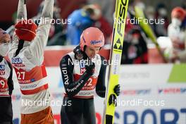 27.02.2021, Oberstdorf, Germany (GER): Constantin Schmid (GER), Karl Geiger (GER), (l-r)  - FIS nordic world ski championships ski jumping men, individual HS106, Oberstdorf (GER). www.nordicfocus.com. © Thibaut/NordicFocus. Every downloaded picture is fee-liable.