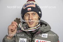 27.02.2021, Oberstdorf, Germany (GER): Dawid Kubacki (POL) - FIS nordic world ski championships ski jumping men, medals, Oberstdorf (GER). www.nordicfocus.com. © Modica/NordicFocus. Every downloaded picture is fee-liable.
