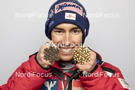 27.02.2021, Oberstdorf, Germany (GER): Stefan Kraft (AUT) - FIS nordic world ski championships ski jumping men, medals, Oberstdorf (GER). www.nordicfocus.com. © Modica/NordicFocus. Every downloaded picture is fee-liable.