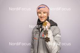 27.02.2021, Oberstdorf, Germany (GER): Karl Geiger (GER) - FIS nordic world ski championships ski jumping men, medals, Oberstdorf (GER). www.nordicfocus.com. © Thibaut/NordicFocus. Every downloaded picture is fee-liable.