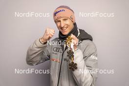 27.02.2021, Oberstdorf, Germany (GER): Karl Geiger (GER) - FIS nordic world ski championships ski jumping men, medals, Oberstdorf (GER). www.nordicfocus.com. © Thibaut/NordicFocus. Every downloaded picture is fee-liable.