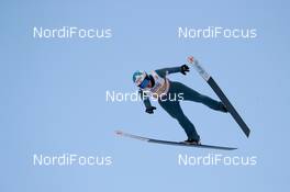 28.02.2021, Oberstdorf, Germany (GER): Julia Kykkaenen (FIN) - FIS nordic world ski championships ski jumping men, mixed team HS106, Oberstdorf (GER). www.nordicfocus.com. © Modica/NordicFocus. Every downloaded picture is fee-liable.