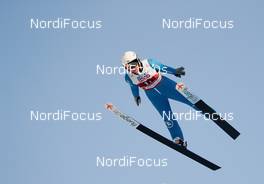 28.02.2021, Oberstdorf, Germany (GER): Paige Jones (USA) - FIS nordic world ski championships ski jumping men, mixed team HS106, Oberstdorf (GER). www.nordicfocus.com. © Modica/NordicFocus. Every downloaded picture is fee-liable.