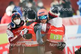 06.03.2021, Oberstdorf, Germany (GER): Kamil Stoch (POL), Piotr Zyla (POL), Dawid Kubacki (POL), Andrzej Stekala (POL) - FIS nordic world ski championships ski jumping men, team HS137, Oberstdorf (GER). www.nordicfocus.com. © Thibaut/NordicFocus. Every downloaded picture is fee-liable.