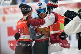 06.03.2021, Oberstdorf, Germany (GER): Piotr Zyla (POL), Kamil Stoch (POL), Andrzej Stekala (POL) - FIS nordic world ski championships ski jumping men, team HS137, Oberstdorf (GER). www.nordicfocus.com. © Thibaut/NordicFocus. Every downloaded picture is fee-liable.