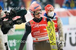 06.03.2021, Oberstdorf, Germany (GER): Karl Geiger (GER) - FIS nordic world ski championships ski jumping men, team HS137, Oberstdorf (GER). www.nordicfocus.com. © Thibaut/NordicFocus. Every downloaded picture is fee-liable.