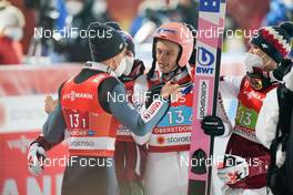 06.03.2021, Oberstdorf, Germany (GER): Kamil Stoch (POL), Piotr Zyla (POL), Dawid Kubacki (POL), Andrzej Stekala (POL) - FIS nordic world ski championships ski jumping men, team HS137, Oberstdorf (GER). www.nordicfocus.com. © Thibaut/NordicFocus. Every downloaded picture is fee-liable.