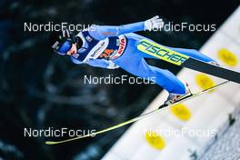 12.12.2021, Klingenthal, Germany (GER): Artti Aigro (EST) - FIS world cup ski jumping men, individual HS140, Klingenthal (GER). www.nordicfocus.com. © Thibaut/NordicFocus. Every downloaded picture is fee-liable.