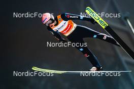12.12.2021, Klingenthal, Germany (GER): Karl Geiger (GER) - FIS world cup ski jumping men, individual HS140, Klingenthal (GER). www.nordicfocus.com. © Thibaut/NordicFocus. Every downloaded picture is fee-liable.