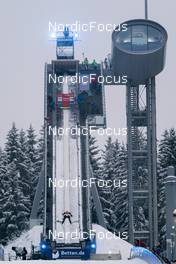 12.12.2021, Klingenthal, Germany (GER): Karl Geiger (GER) - FIS world cup ski jumping men, individual HS140, Klingenthal (GER). www.nordicfocus.com. © Thibaut/NordicFocus. Every downloaded picture is fee-liable.